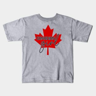 Canadian Girl Kids T-Shirt